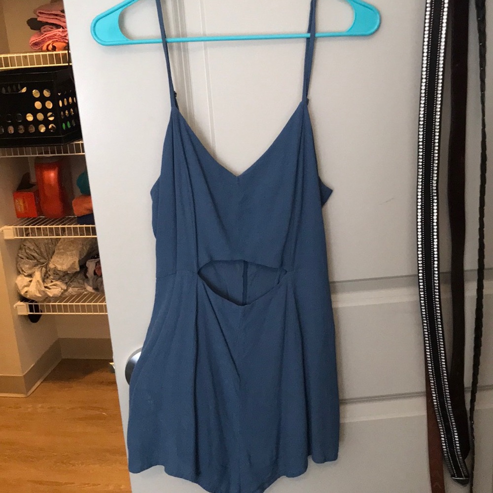 Romper with open stomach
